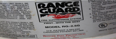 Range Guard Fire Suppression