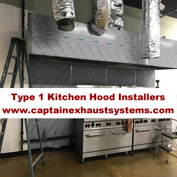 Commercial Kitchen Type 1 Hood Fire Suppression System Installation Virginia