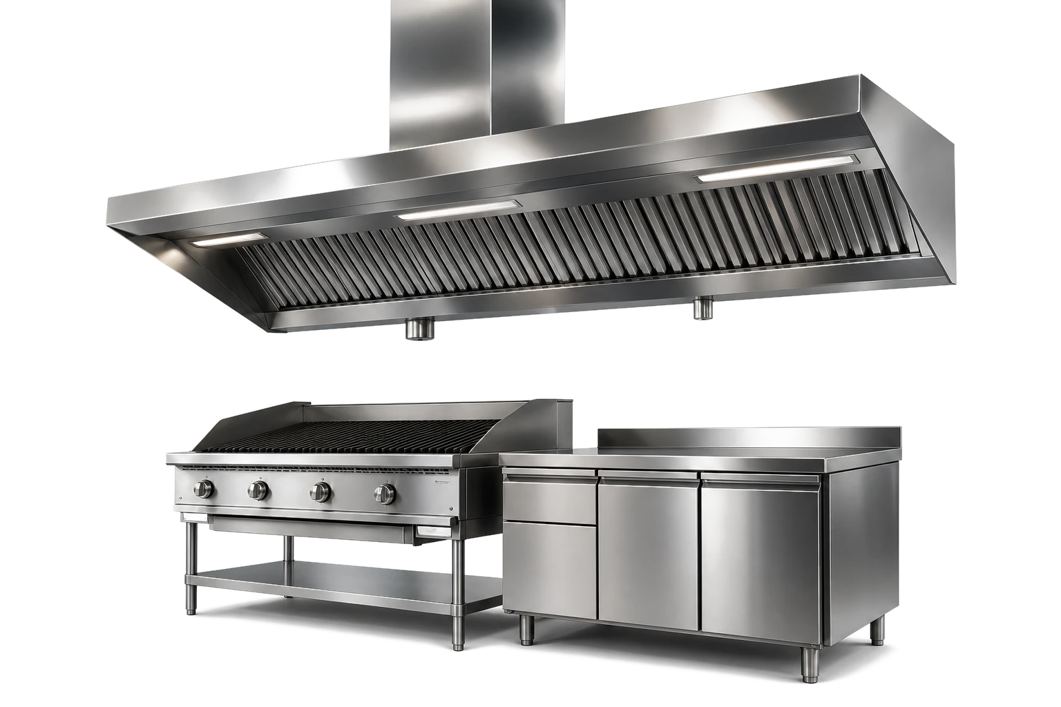 Commercial kitchen exhaust hood system