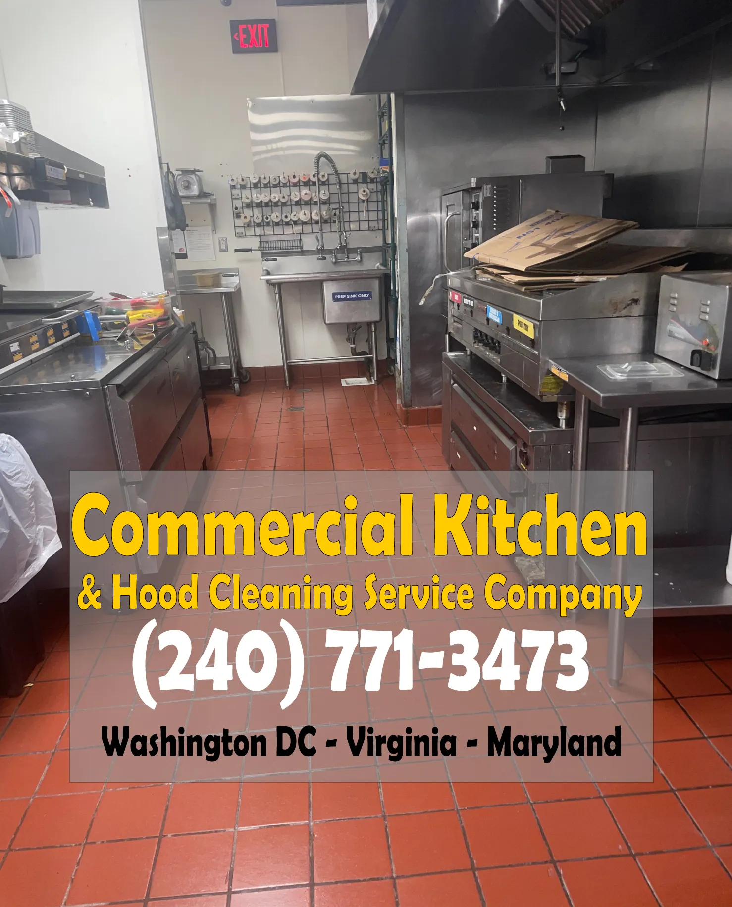 Commercial kitchen hood cleaning service Baltimore