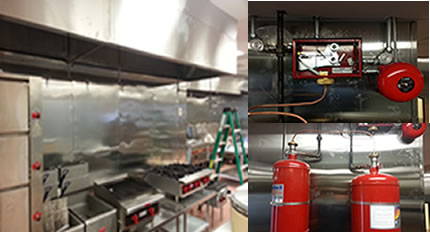 Restaurant Kitchen Hood Fire Suppression System Service Repair Fairfax County, Virginia